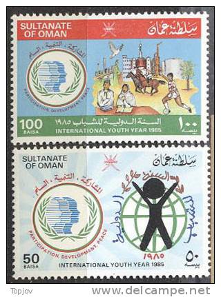 OMAN - INTERNATIONAL YOUTH YEAR  - ** MNH - 1985 - Omán