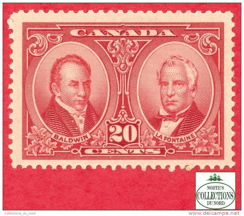 Canada # 148 Scott - Unitrade - Mint - 20 Cents - Baldwin & Lafontaine - Dated: 1927 - Unused Stamps