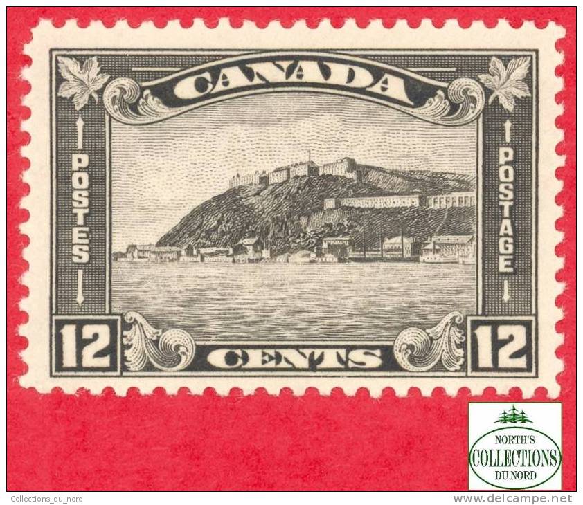 Canada # 174 Scott - Unitrade - Mint - 12 Cents - Quebec Citadel - Dated: 1930-31 / Ville De Québec - Unused Stamps