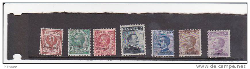 Italy-Aegean Islands Stampalia 1912 Definitives Mint Hinged - Egée (Stampalia)