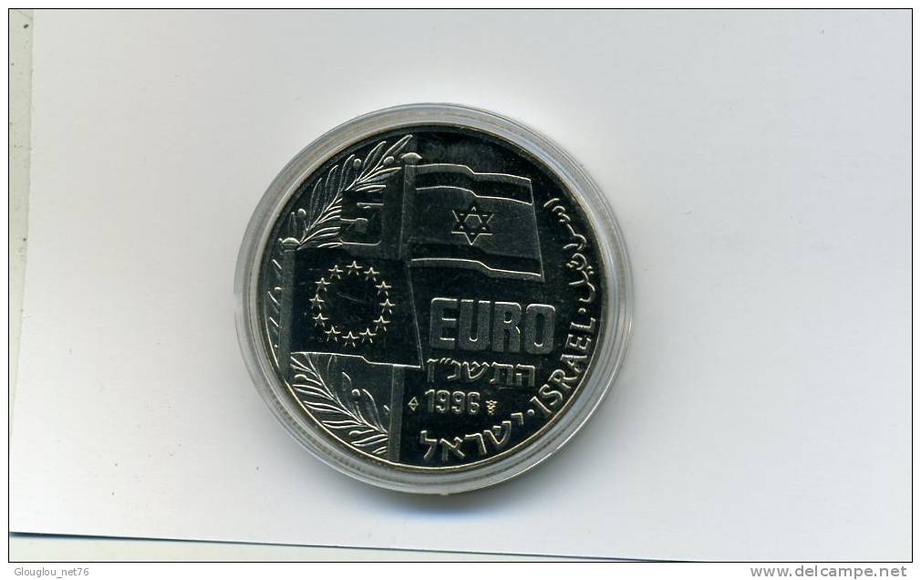 PIECE D´ISRAEL...GOLDA MEIR....5 EURO ... NEUVE SOUS CAPSULE PLASTIQUE ARGENT?  VOIR SCANNER - Israel