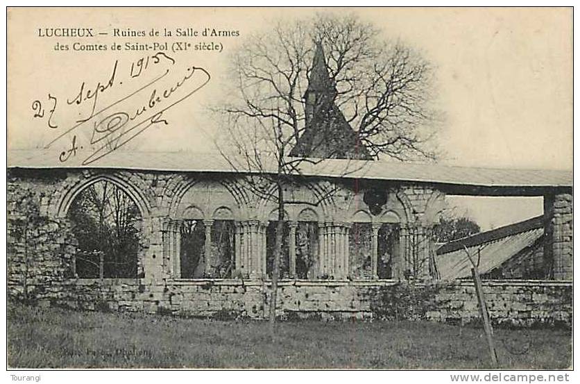 Somme : Dec11b 435 : Lucheux  -  Salle D'Armes Des Comtes De Saint-Pol - Lucheux