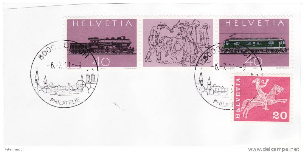 2011 Svizzera -  Zurigo - Filatelia-  Ann. Su Frammento - Altri & Non Classificati