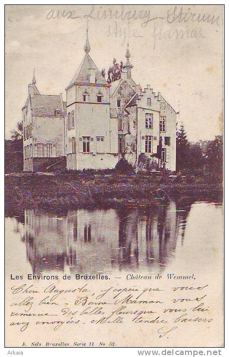 WEMMEL = Les Environs De Bruxelles = Château  (Nels  Bxl  S.11  N° 52) 1902 - Wemmel