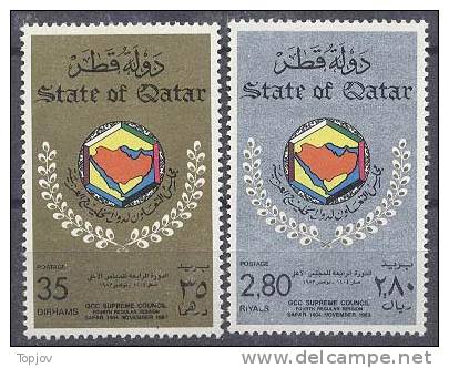 QATAR - COUNCIL  ARAB MAP  - ** MNH - 1983 - Qatar