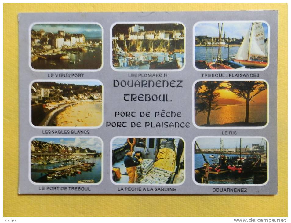 Dep 29 , Cpm DOUARNENEZ , 8 Vues , Port De Peche , Port De Plaisance , Ct6285(13) - Douarnenez