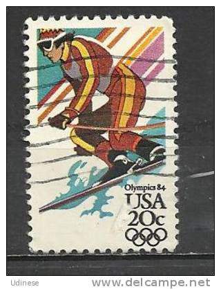 USA 1984 -  WINTER OLYMPIC GAMES - USED OBLITERE GESTEMPELT - Winter 1984: Sarajevo