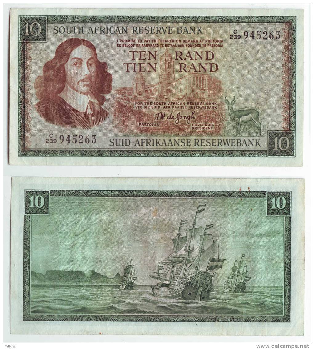 South Africa 10 Rands 1967-1974 (English Legen) - Sudafrica