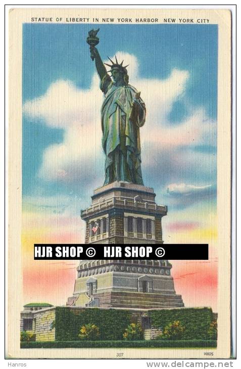 Um 1930/1950 Ansichtskarte " Statue Of Liberty ", Ungebrauchte Karte - Denkmäler