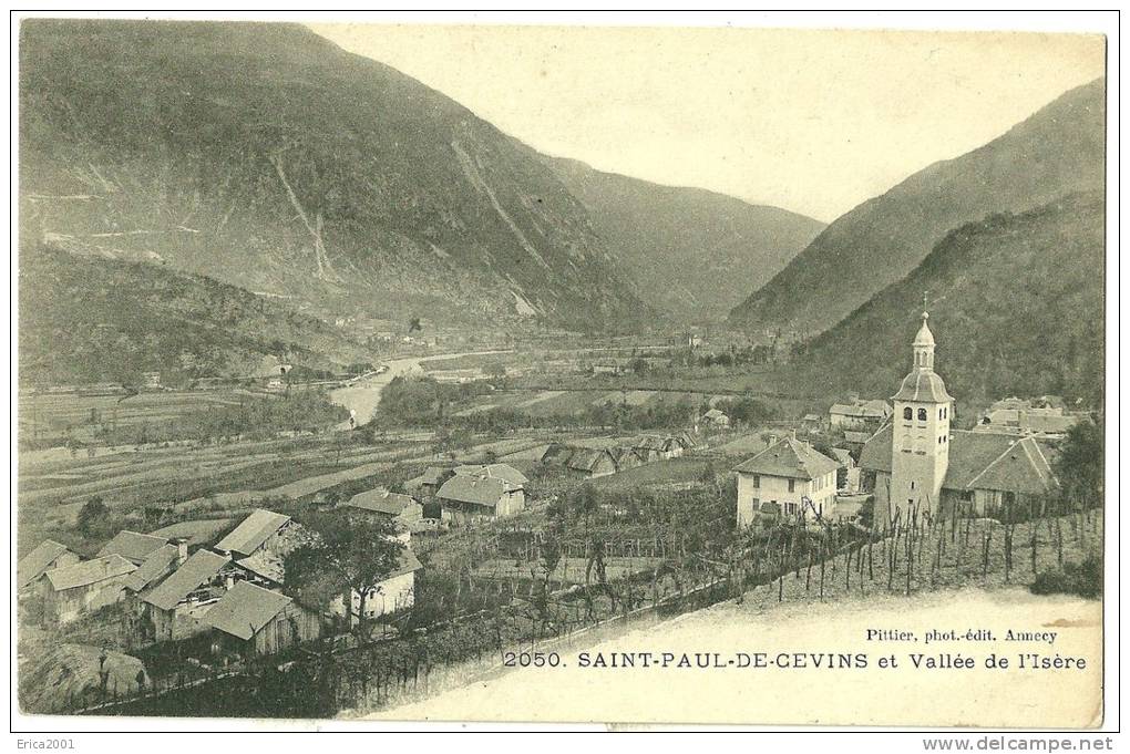 Saint-Paul-de-Cevins.le Village Et La Vallée De L´isère. - Altri & Non Classificati