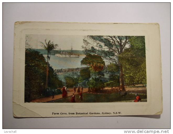 Sydney. - Farm Cove FromBotanical Gardens (9 - 3 - 1909) Worn(102years) - Sydney