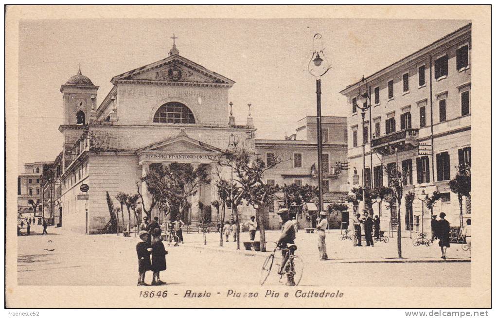 Anzio-nettuno-piazza Pia E Cattedrale-edizione Diena - Altri & Non Classificati