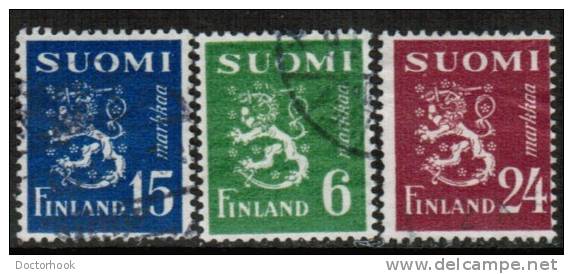 FINLAND   Scott #  270-4  VF USED - Oblitérés