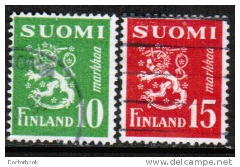 FINLAND   Scott #  302-5  VF USED - Oblitérés