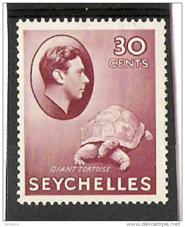 SEYCHELLES 1938-49 30c SG 142 MOUNTED MINT Cat £50 - Seychelles (...-1976)