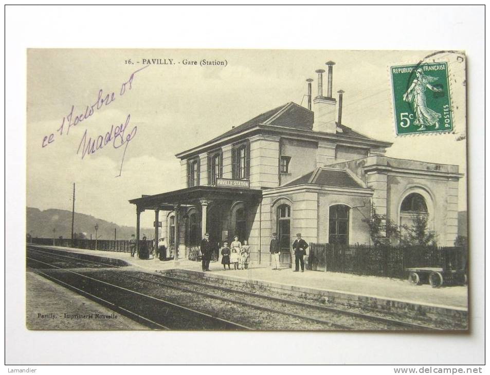 CPA - 76 - PAVILLY - Gare - Pavilly