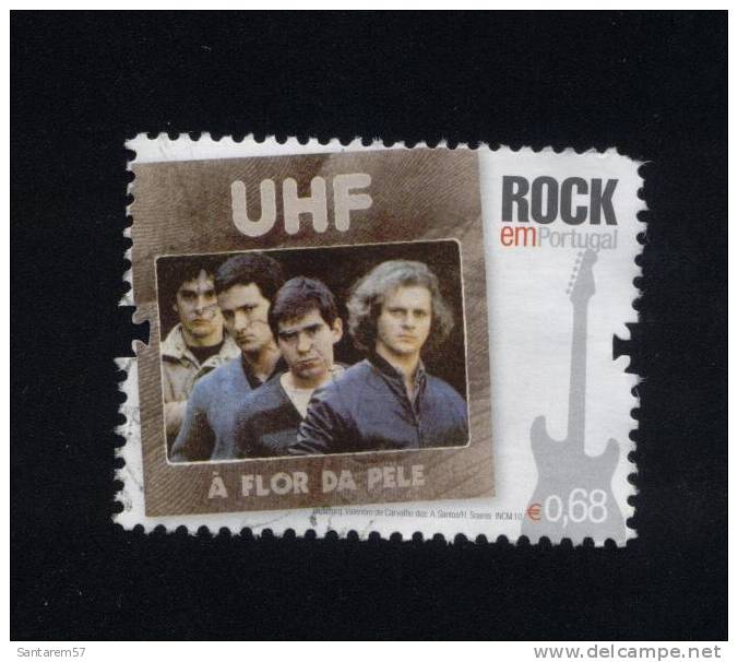 Timbre Oblitéré Used Stamp UHF A FLOR DA PELE ROCK EM PORTUGAL 0,68 Euro PORTUGAL 2010 WNS N° PT077.10 - Gebraucht