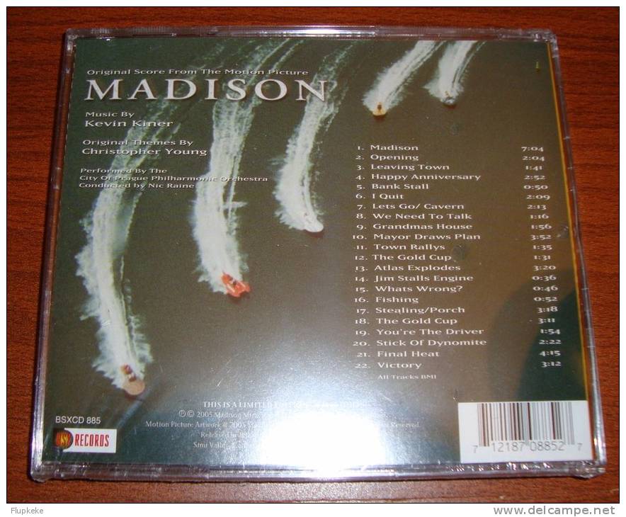 Cd Soundtrack Madison Kevin Kiner Christopher Young 1000 Copies Limited Edition BSX Records - Filmmusik