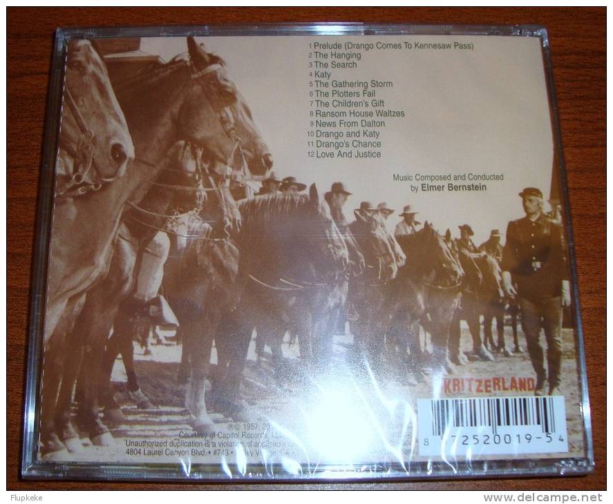 Cd Soundtrack Drango Elmer Bernstein 1000 Copies Limited Edition Kritzerland Records - Musique De Films