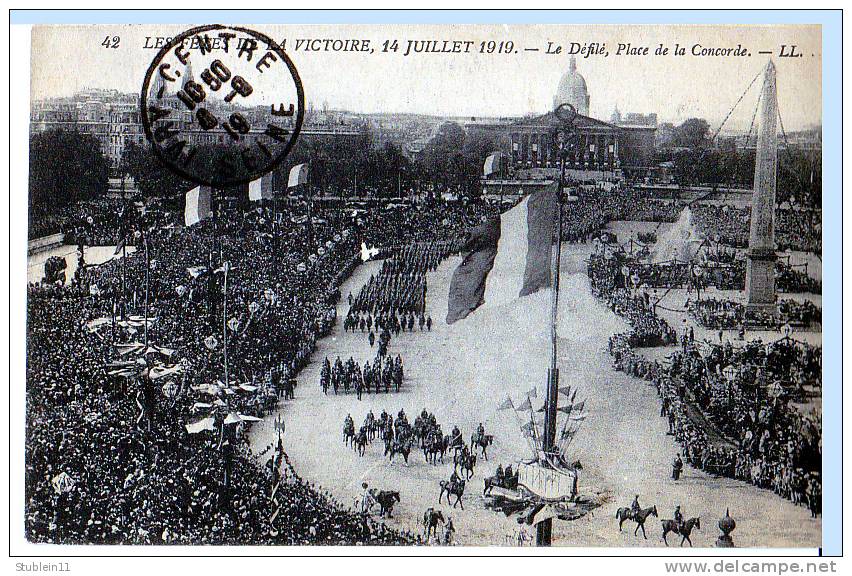 Paris. Fêtes De La Victoire, 14 Juillet 1919.  LES 5 CARTES + 1 Carte-Photo OFFERTE   (LES 6 CARTES) - Heimat