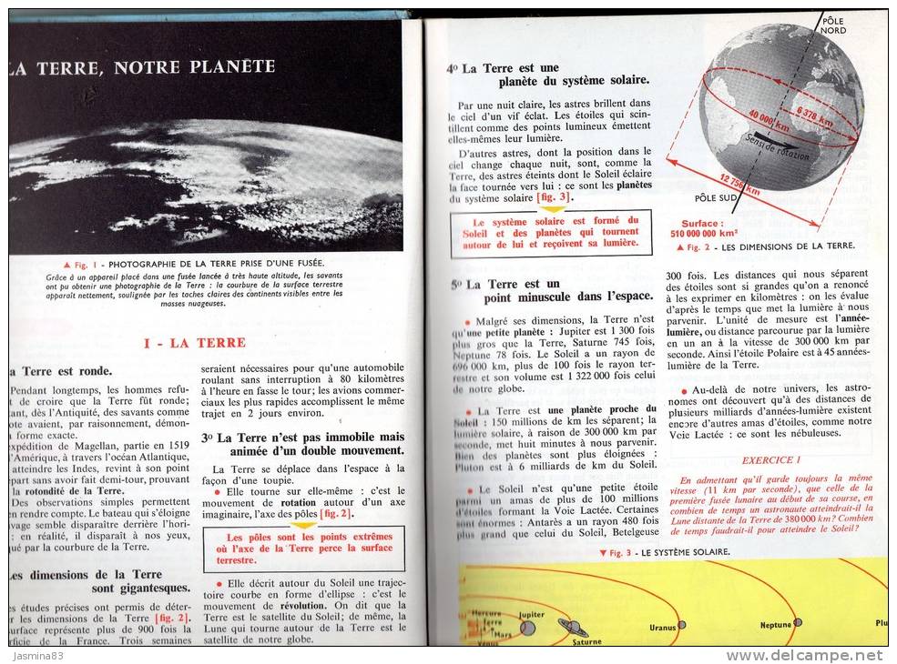 Livre De Geographie De 6eme Datant De 1965 - 6-12 Years Old
