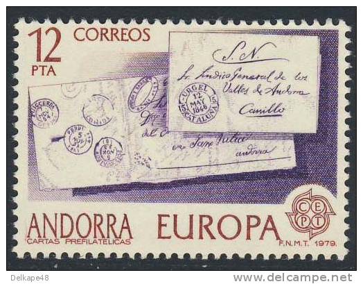 Andorra Spanish Post 1979 Mi 124 YT 117 Sc 112 ** Letter / Lettre / Briefe - Postal History - Europa Cept - Post