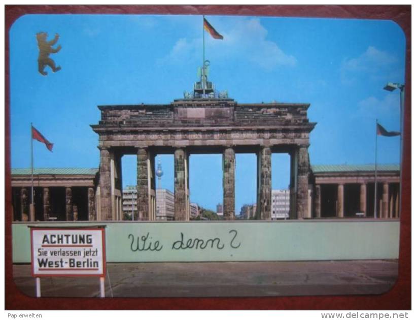 Berlin - Berliner Mauer "Wie Denn?" - Muro De Berlin