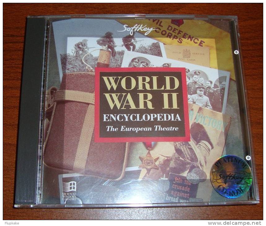 World War II Encyclopedia The European Theatre Softkey Encyclopédie Sur Cd-Rom 1994 - Europe