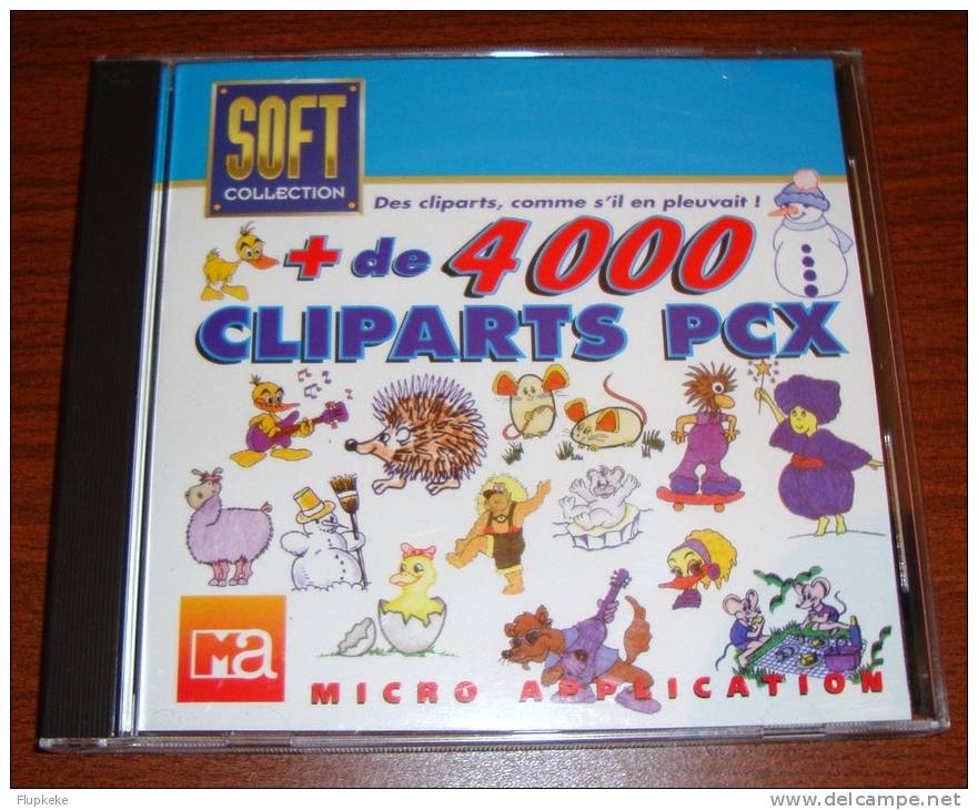 Plus De 4000 Cliparts Micro Application Soft Collection Encyclopédie Sur Cd-Rom 1995 - Informática