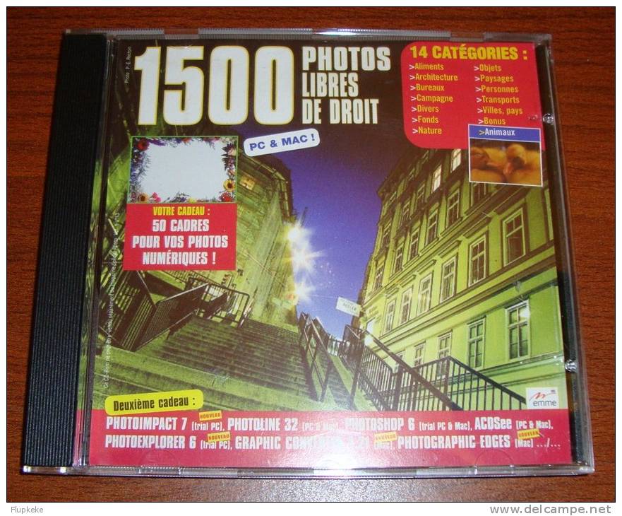 1500 Photographies Libres De Droit Encyclopédie Sur Cd-Rom 1995 - Fotografía