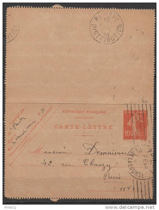 FRANCE  1904/44:_138 CL1_VOIR SCAN - Kaartbrieven