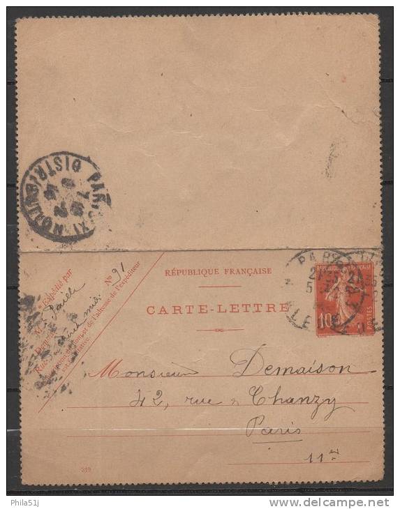 FRANCE  1904/44:_138 CL1_VOIR SCAN - Kaartbrieven