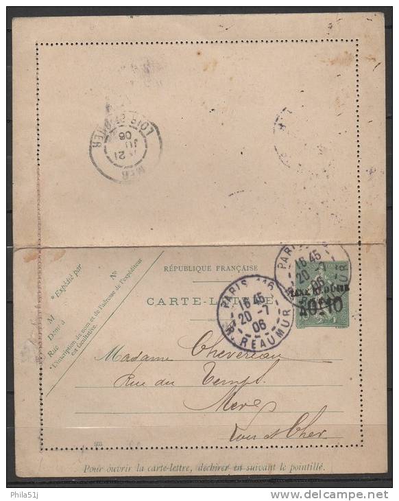 FRANCE  1904/44:_130 CL3_VOIR SCAN - Cartoline-lettere