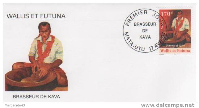 WALLIS ET FUTUNA FDC BRASSEUR DE KAVA 1997 - Altri & Non Classificati