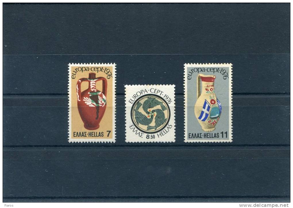 1976-Greece- "Europa, Works Of Art: Handicraft"- Complete Set MNH - Unused Stamps