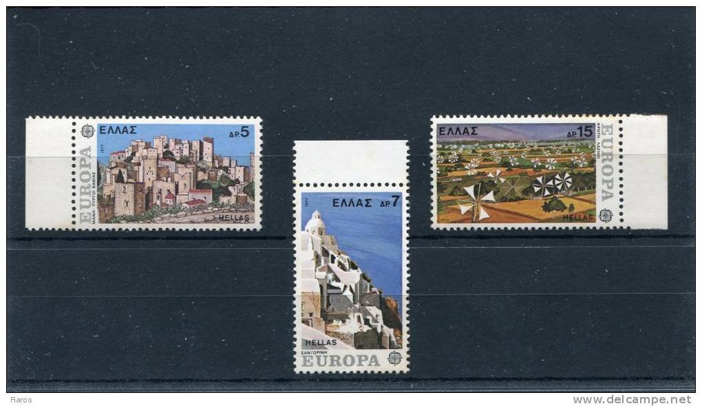 1977-Greece- "Europa: Sites And Landscapes"- Complete Set MNH - Unused Stamps