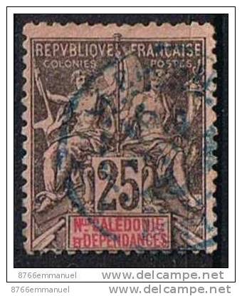 NOUVELLE-CALEDONIE N°48 Oblitération Bleue - Used Stamps