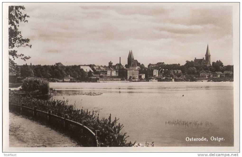 Osterode Gesamtansicht Ungelaufen Ostroda TOP-Erhaltung - Ostpreussen