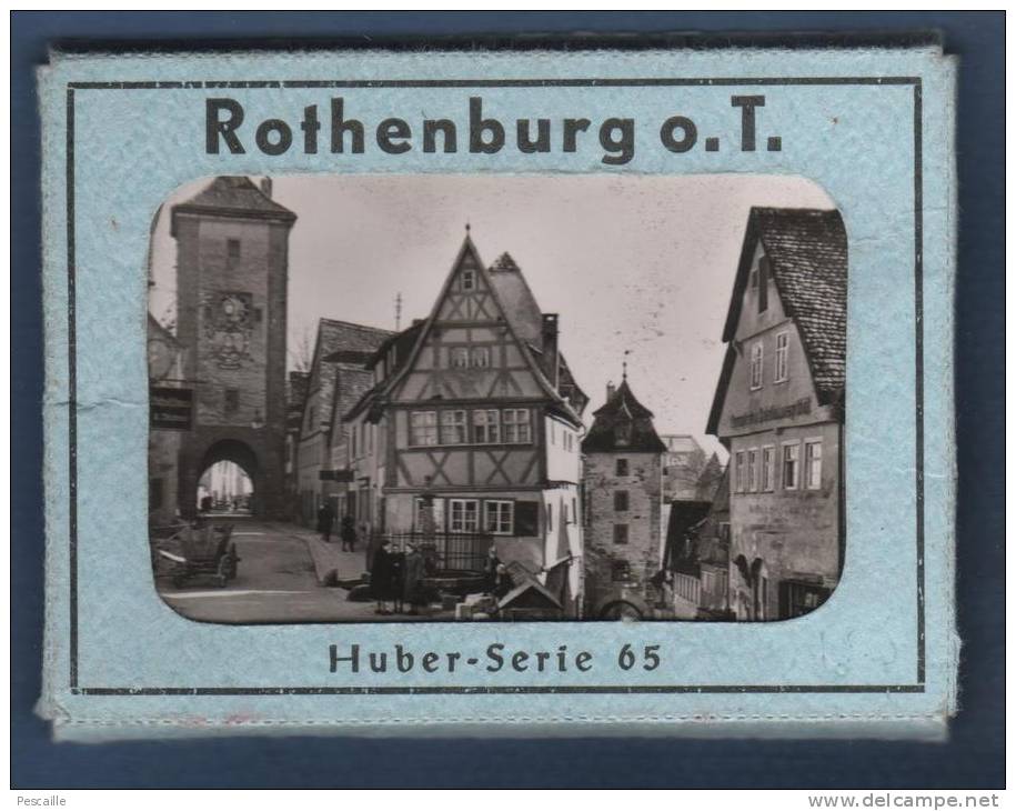 BAYERN - ROTHENBURG O. T. - 12 ORIGINAL HUBER PHOTOS DER SCHÖNSTEN PUNKTE FÜR IHR REISE-SAMMELALBUM - Rothenburg O. D. Tauber
