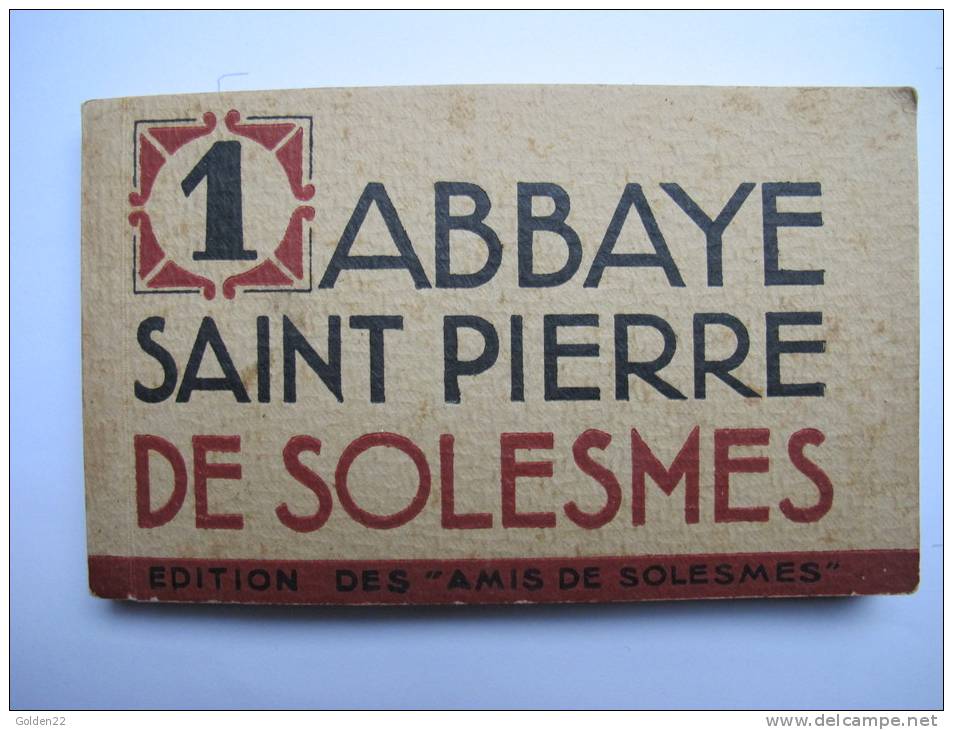 Solesmes. Abbaye Saint Pierre De Solesmes. Carnet 19 CPA - Solesmes