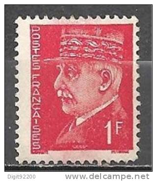 1 W Valeur Non Oblitérée, Unused - FRANCE - PÉTAIN - YT Nr 514 * 1941 - N° 9-16 - 1941-42 Pétain