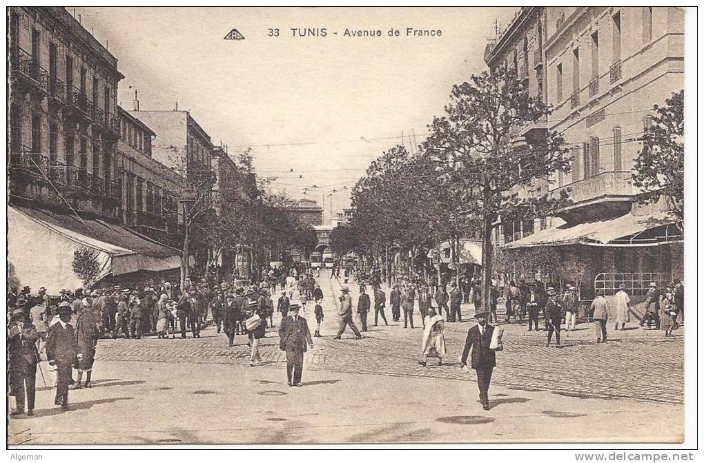 2912 - Tunis  Avenue De France - Tunisie