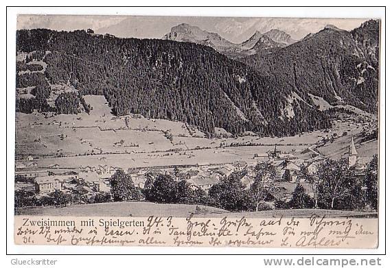 Zweisimmen Mit Spielgerten 1906  (G524) - Zweisimmen