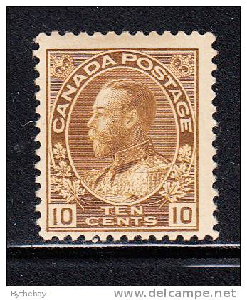 Canada MH Scott #118 10c George V Admiral Issue - Unused Stamps