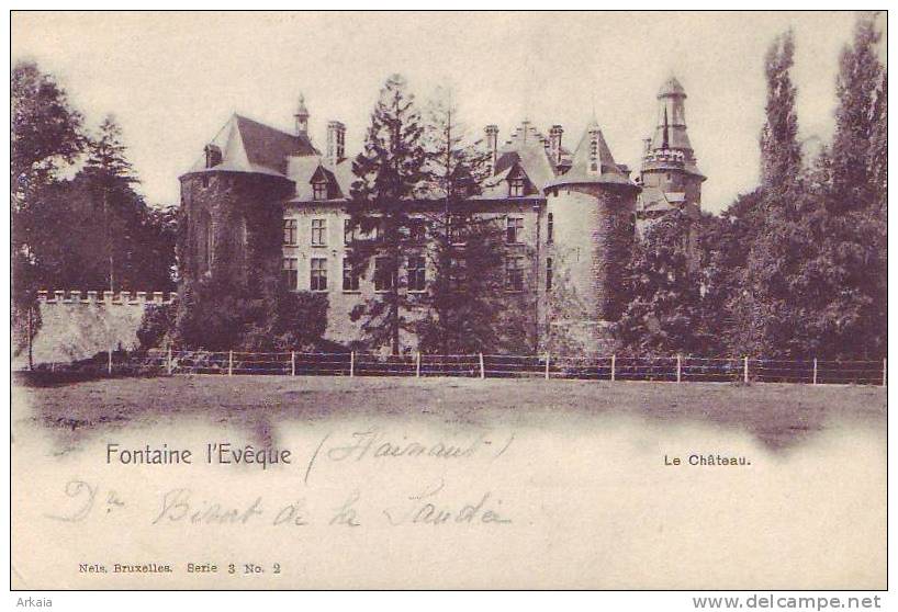 FONTAINE L'EVEQUE = Le Château (Nels  Bxl  S.3  N° 2) Vierge - Fontaine-l'Evêque