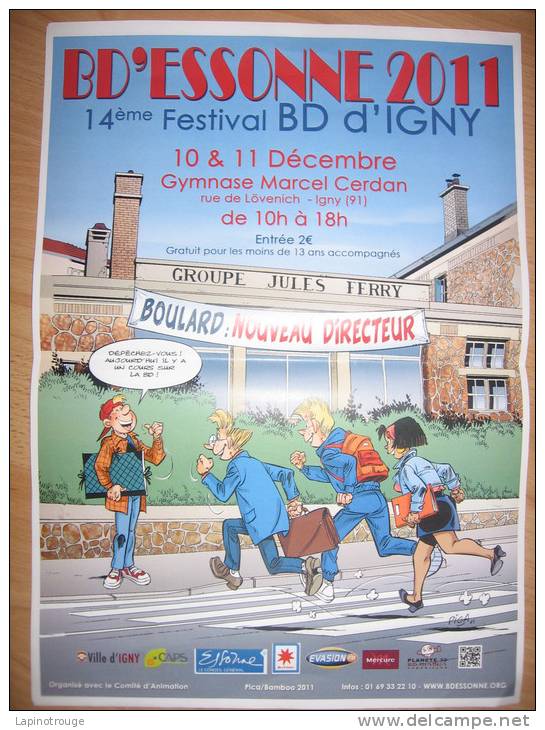 Affiche PICA Festival BD Igny 2011 (Les Profs) - Afiches & Offsets