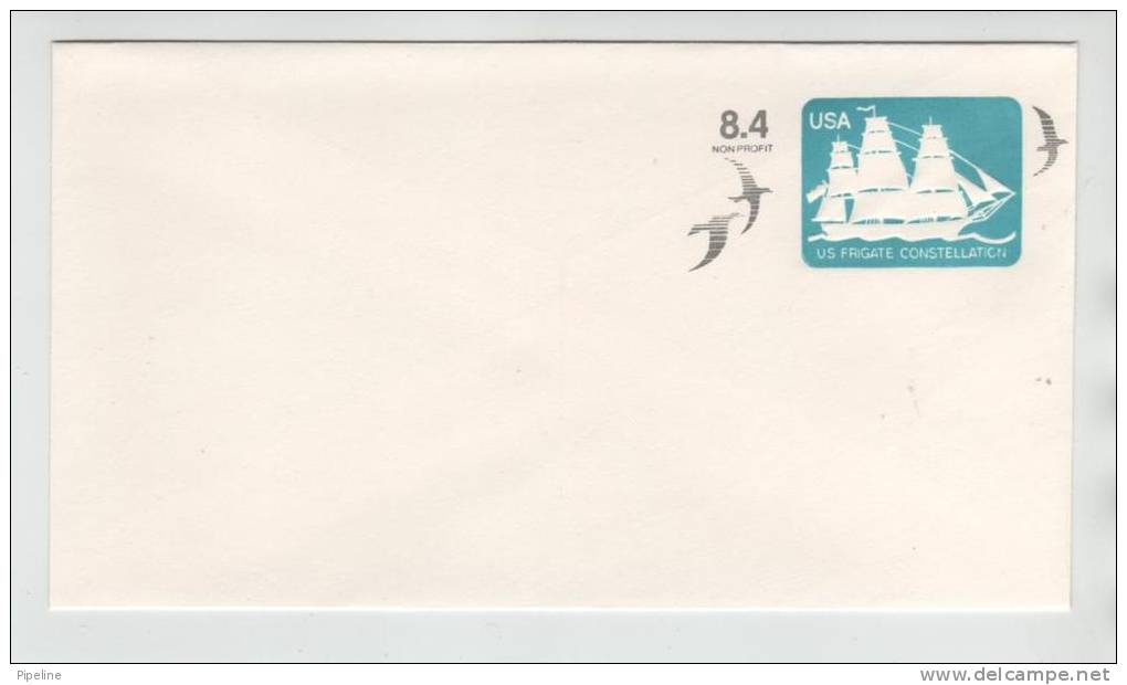 USA Postal Stationery Cover 8.4 US Frigate Constellation In Mint Condition - 1961-80