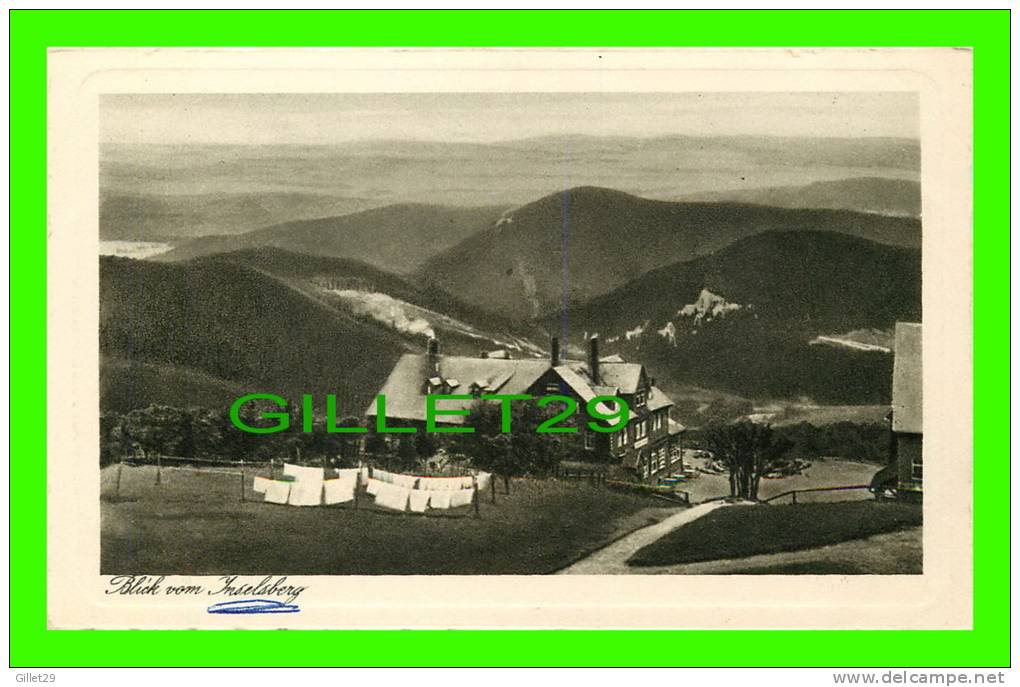 INSELSBERG, THURINGEN - BLICK VOM INSELSBERG MIT HOTEL GOTHA  - RICH. ZIESCHANK - - Eisenberg