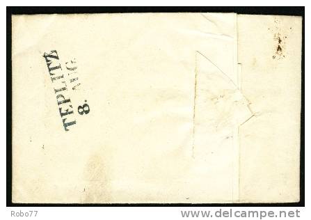 1844 Austria Letter. OLLMUTZ 5.Aug, Teplitz 8.Aug.  (L02019) - ...-1850 Vorphilatelie