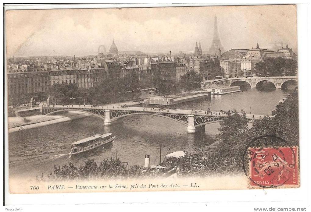 PARIS - PANORAMA SUR LA SEINE PRIS DU PONT DES ARTS - Die Seine Und Ihre Ufer